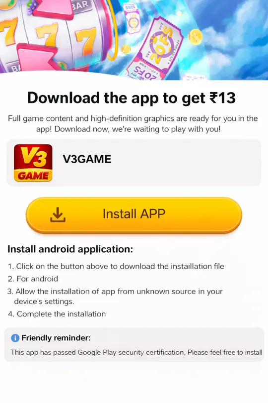 V3 Game app download